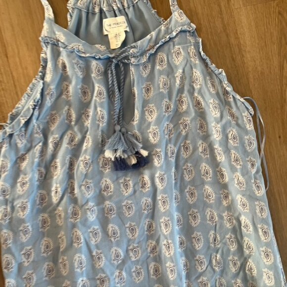 The Prairie Boho Rachel Ashwell Paisley Ruffle Hem Maxi Dress Medium - Picture 5 of 13